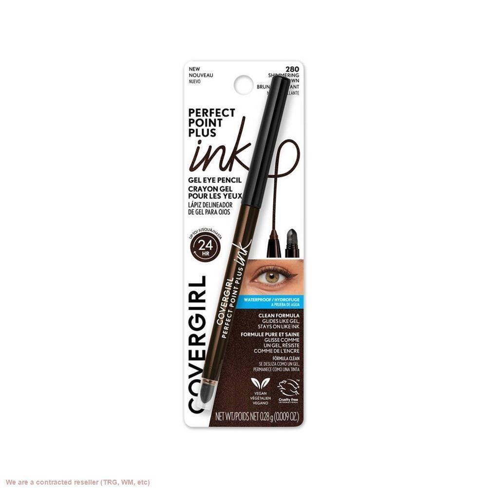 Гелевая подводка для глаз COVERGIRL Perfect Point Plus Ink - 280 г. Мерцающий коричневый - 0,0098 унции