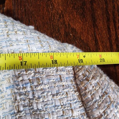 Laws Of Motion Women Asset Blazer XXL Light Blue Tweed Old Money Boardroom Mogul - Picture 2 of 12