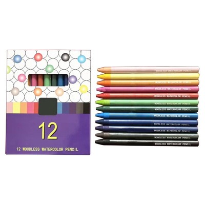 12Pcs High-graded Watercolor Pencils Christmas Party Favor for Kid Card Making