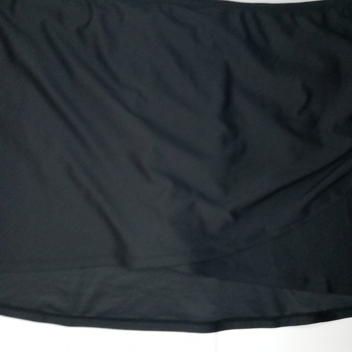 Time&Tru Swim Skirt Bottom Womens Plus Sz 3X 24-26W Blk Attached Brief Hi-Waist - Picture 7 of 20