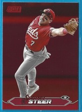 ⚾️ Spencer Steer Cincinnati Reds 2024 Topps Stadium Club Red MLB 