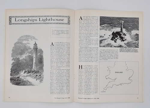 Vintage Farallon Island Lighthouse Longships England Lens Removal Old Photos - Picture 6 of 7