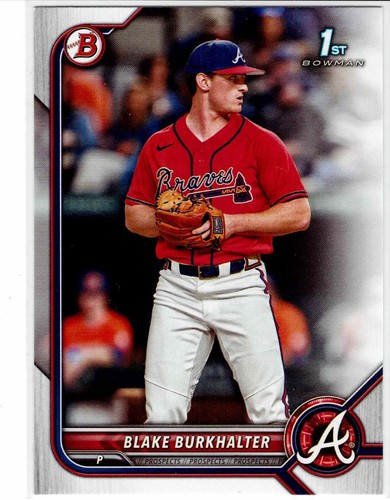 Blake Burkhalter Atlanta Braves 2022 Bowman Draft 1st Bowman - Picture 1 of 3