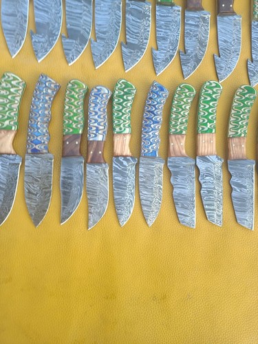 CUSTOM HAND MADE DAMASCUS STEEL FIXED BLADE SKINER KNIFE MIX(lot of 35)8.00" - Picture 10 of 12