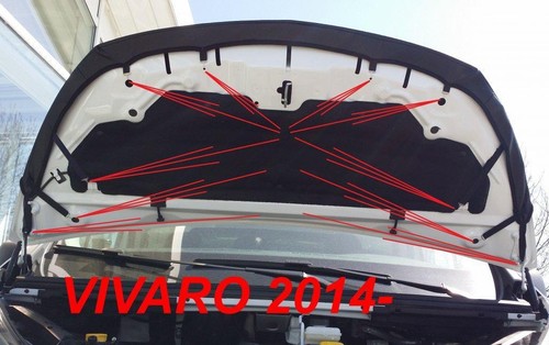 NOSE FRONT END MASK fit Opel - Vauxhall Vivaro since 2014 CAR HOOD BRA TUNING - Imagen 3 de 3