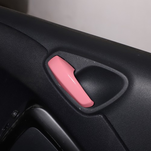 ABS Pink For Smart Fortwo 451 2010-15 Interior Door Grab Handle Trim Styling Kit - Picture 3 of 12