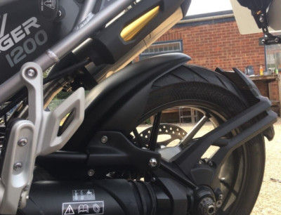 Matt Black Hugger / Heckfender Triumph Tiger 1200 2022-2024