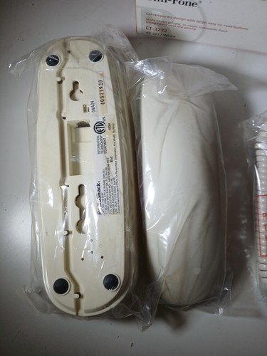 Radio Shack 43-3222 ET-3222 BIG BUTTON Trim Desk Wall Home Phone White - Afbeelding 5 van 6