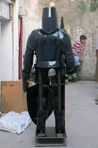 Medieval Knight Suit Of Armor Wearable Crusader Combat Full Body Armor Larp Suit - Picture 7 of 8