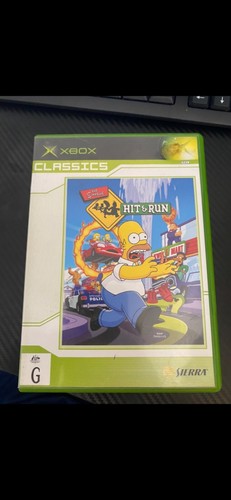 Jeu Xbox (1ère Gen) - Les Simpson Hit & Run - Complet FR - État Moyen Mais Testé