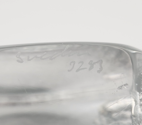 Mats Jonasson Signed Deer Paperweight Swedish Art Glass Lead Crystal 3283 - Picture 15 of 15
