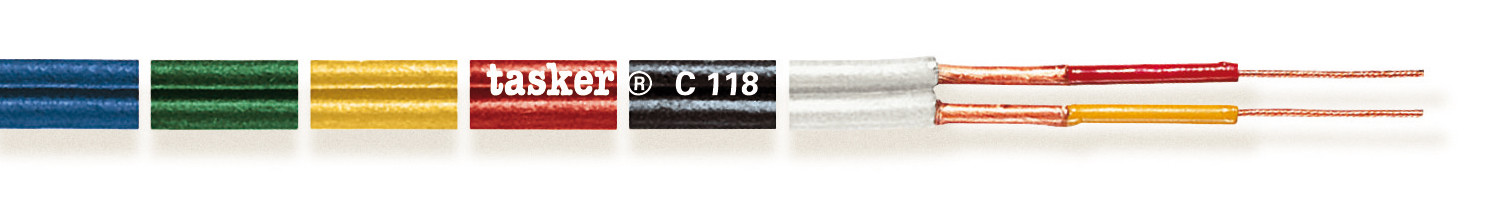 Tasker C118 azul Cable de pantalla plana 2x0,14 mm2 100 m ES Tasker C118 azul azul azul Cable de pantalla plana 2x0,14 mm2 100 m ES 423e77