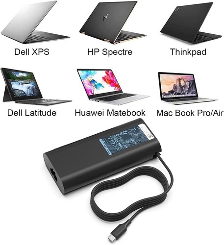 130W USB C Charger For Dell XPS 15 2in1 9575 Precision 5530 2in1 5550 5750 3560 - Picture 4 of 8