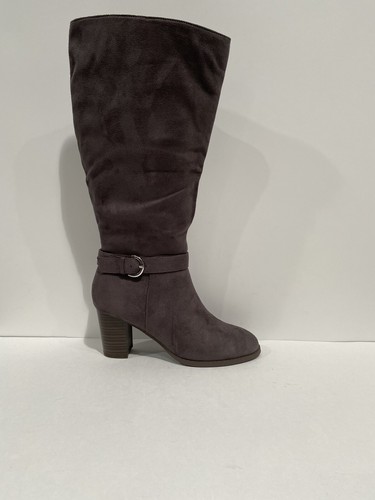 Journee Women's Collection Boots, Grey Size 7 New No Box - Picture 4 of 7