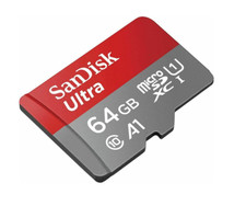 SanDisk Ultra microSDHC 64GB + SD Adapter 120MB/s, SDSQUA4-064G-GN6TA