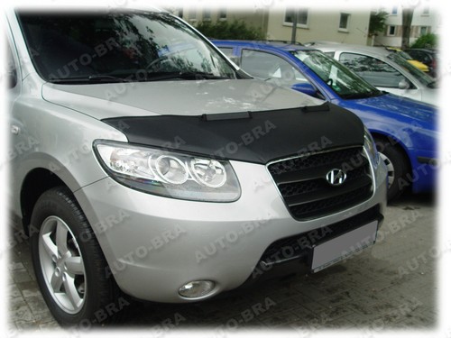 CAR HOOD BONNET BRA fit Hyundai Santa Fe 06-12 FRONT MASK BRA DE CAPOT - Imagen 2 de 3