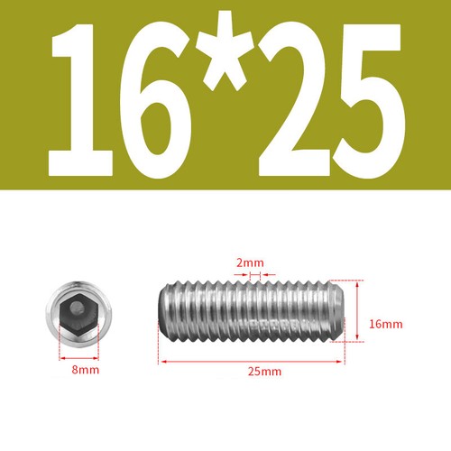 Edelstahl Allen Gewindestift mit Konkavkopf Metrisch M1.6 - M16 - Picture 158 of 220