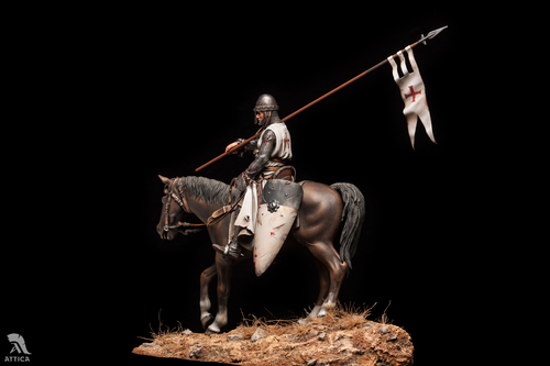 Templar Knight on Horseback 90mm Painted Toy Soldier Pre-Sale | Museum - 第 2/6 張圖片