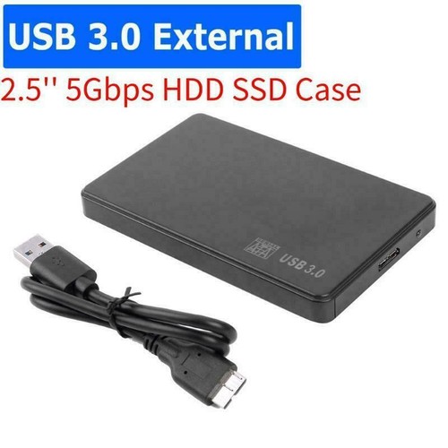 2.5" SATA USB 3.0 Disco Duro Caja HDD SSD Externo Portátil para Windows SS - Imagen 1 de 12