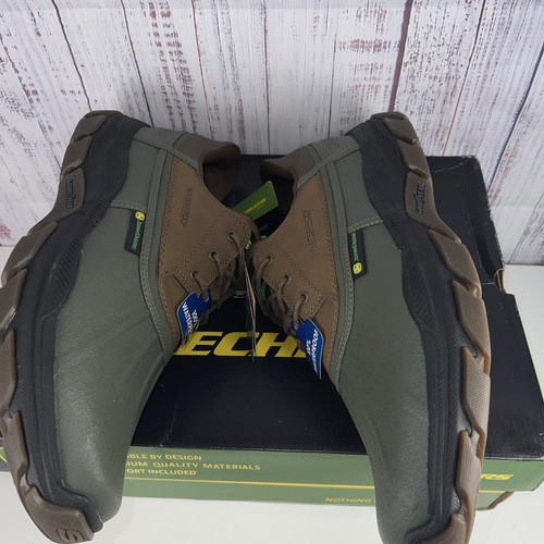 Sketchers John Deere Waterproof 256002/olbr Mens 12 Slip On Olive/Brown - Bild 5 von 7