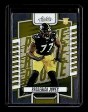 Broderick Jones 2023 Absolute FOOTBALL ROOKIE CARD #151 Pittsburgh Steelers