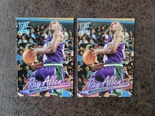 (2) 1996-97 Fleer Ultra ROOKIE Ray Allen #60 - Milwaukee Bucks Legend