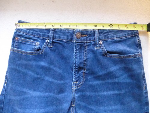 American Eagle Jeans 31x32 Extreme Flex Slim Straight Dark Wash Faded Whiskering - Picture 13 of 17