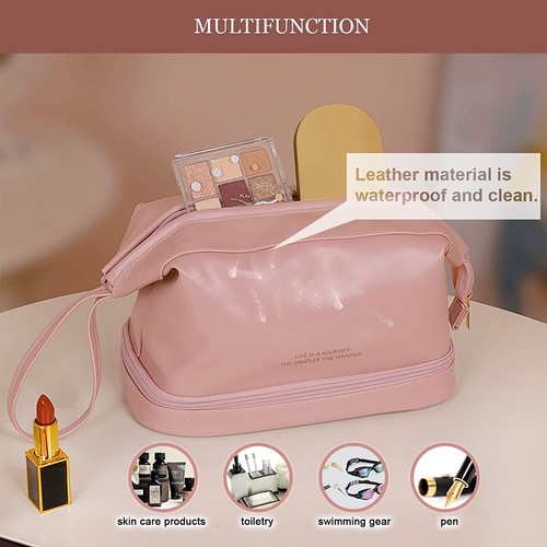 Cosmetic Bag Makeup, Beauty Sponge, Eye Shadow Pencil, Makeup Brushes Kit, Set - Picture 13 of 25