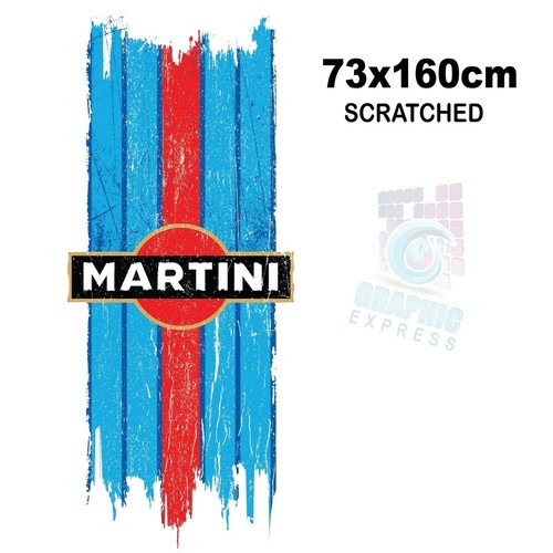 Berretto Scratched Martini Racing Stripes - Set Adesivi Porsche - Cofano - Foto 7 di 9