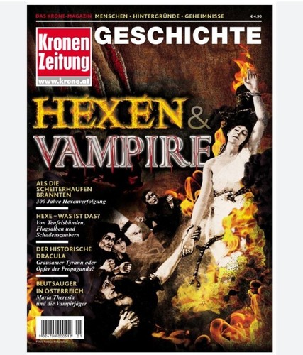 KRONEN ZEITUNG - GESCHICHTE "HEXEN & VAMPIRE" ZEITSCHRIFT