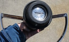 OEM 1967 FORD FAIRLANE GALAXIE STEERING WHEEL CHROME HORN RING #C7AA-13A800-A
