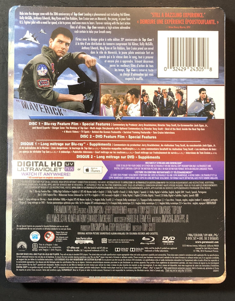Top Gun [ 30th Anniversary Edition STEELBOOK ] (Blu-ray +