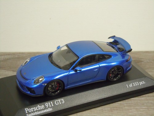 Porsche 911 991 GT3 - Saphir Blau Metallic - Minichamps 1:43 in Box *68906 - Bild 2 von 8