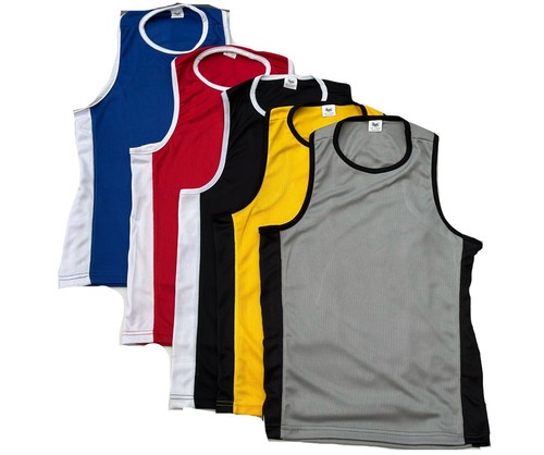 Pantaloncini da boxe e top 2 pezzi set MMA tailandese calcio tessuto raso di alta qualità - Foto 3 di 8