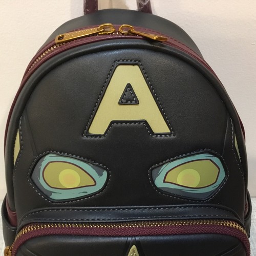 Loungefly Marvel What If? Zombie Captain America Cosplay Backpack Glow - NWT - Picture 7 of 7
