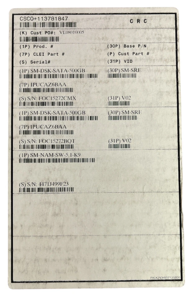 Cisco Services-Ready Engine 2x 500GB HDD 4GB RAM SM-SRE-900-K9 (New) - Image 4 of 4