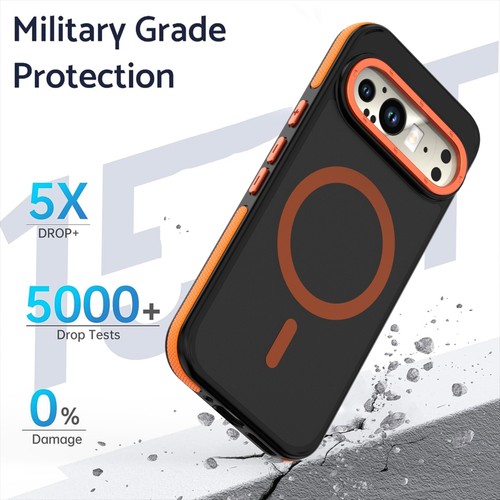 For Google Pixel 9 Pro XL 9 Shockproof Hybrid Magnetic Phone Case Plain Cover - Picture 6 of 15