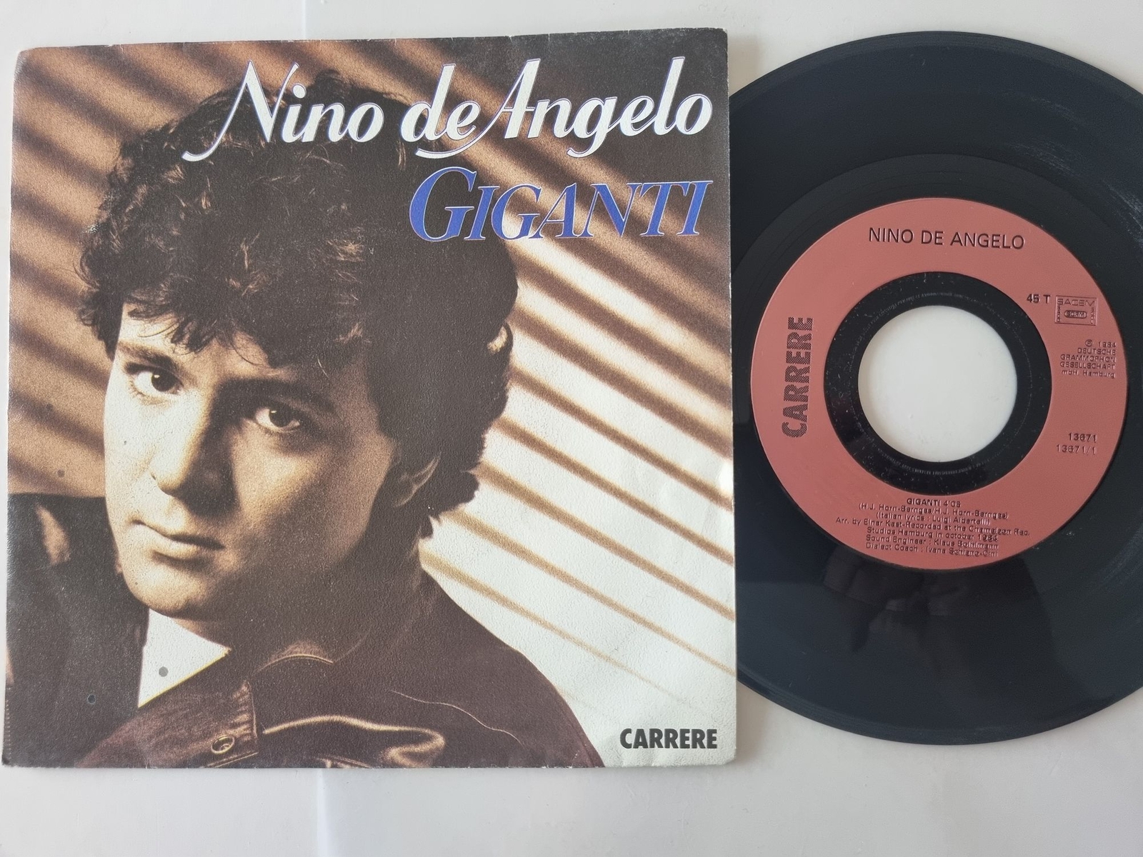 Nino De Angelo - Giganti 7'' Vinyl France SUNG IN ITALIAN