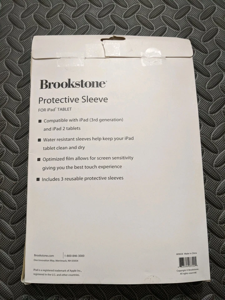 NUEVA Funda Protectora para Tableta iPAD Brookstone Resistente al Agua - Paquete de 3 en Caja Foto 2 de 2