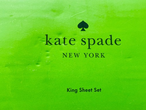 KATE SPADE NEW Pink Hearts 4 Piece Sheet Set- Size King - Picture 3 of 5