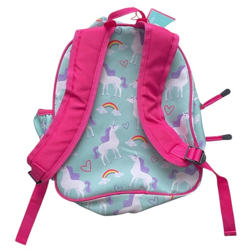 Zaino per bambini Crocodile Creek borsa libro prescolare rosa unicorni arcobaleni 12" - Foto 2 di 5