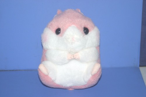 Hamster Coroham Coron Purin & Ichigo Chan & Risumaru 3 Plush Doll SET 14cm Pink - Picture 4 of 11