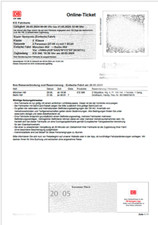 München - Berlin  20.5. / zwei Personen Bahnticket  (1 x Bahnkart 25)