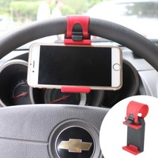 Car Steering Wheel Phone Clip Mount Holder Universal Bike Auto Camera GPS Stand