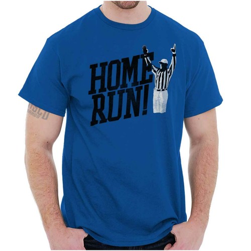 Home Run Baseball Sports Attitude Athletic Mens Casual Crewneck T Shirts Tees - Afbeelding 8 van 8