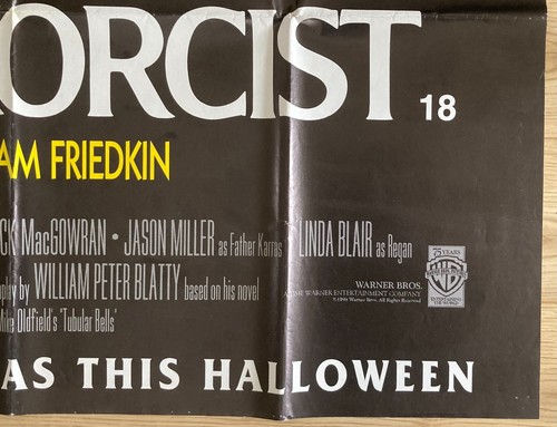 THE EXORCIST (RR 1998) Original Cinema UK BUS STOP Large Movie POSTER 40x60in - Picture 9 of 15