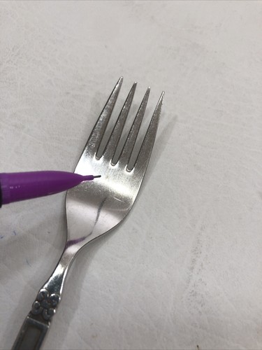 Oneida Community Stainless Madrid No Black Accent 2 Vintage Salad Forks Flatware - Picture 9 of 12