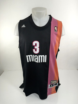 Rare MIAMI HEAT / ADIDAS HARDWOOD CLASSICS / WADE 1970-71 Mens L - ABA Jersey