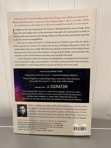 The Curator by Owen King Paperback Book. ARC - Picture 2 of 4
