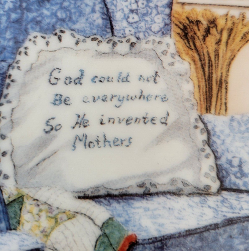 MOTHERS RETREAT COLLECTOR PLATE HANNAH HOLLISTER INGMIRE PLATE 846A 8.25 INCHES - Picture 3 of 6